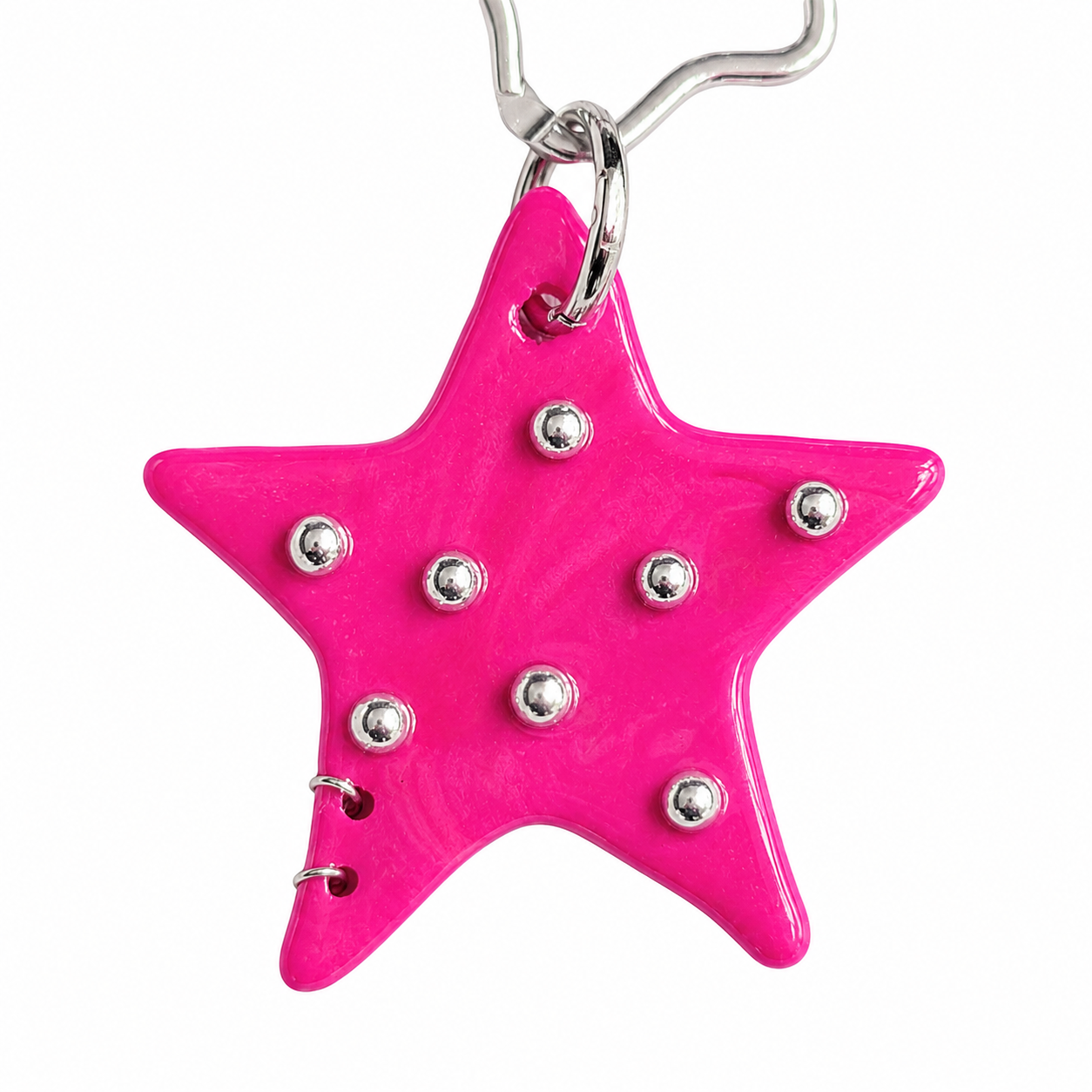 star charm — hot pink (large)
